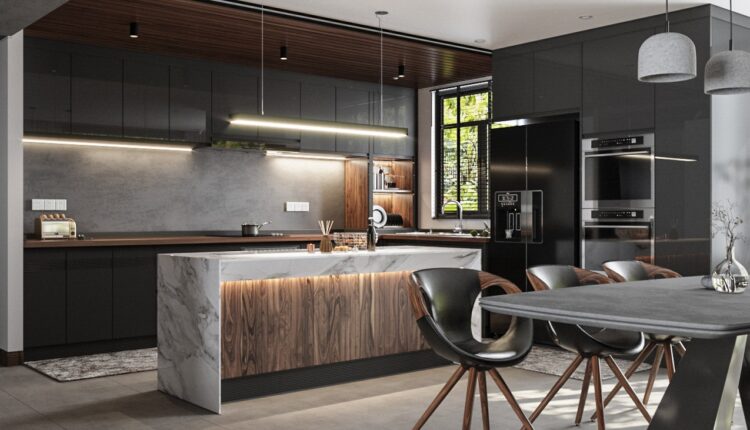 3D Interior Kitchen – Livingroom 123 Scene 3dsmax By ThachPham 2
