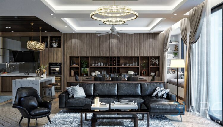 3D Interior Kitchen – Livingroom 126 Scene 3dsmax By DoLinhSon 1