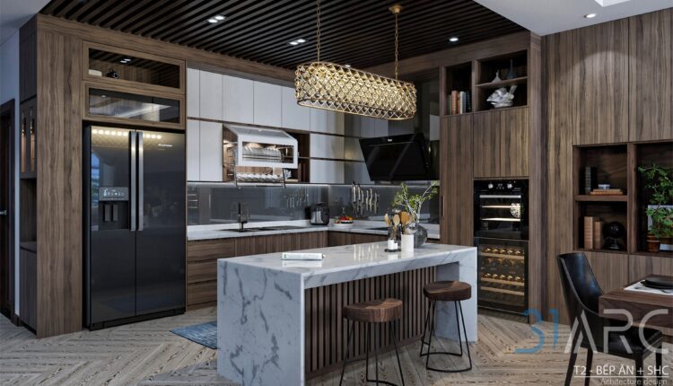 3D Interior Kitchen – Livingroom 126 Scene 3dsmax By DoLinhSon 2