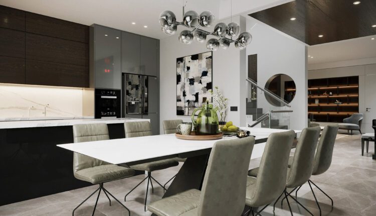 3D Interior Kitchen – Livingroom 130 Scene 3dsmax By LinhNguyen 2