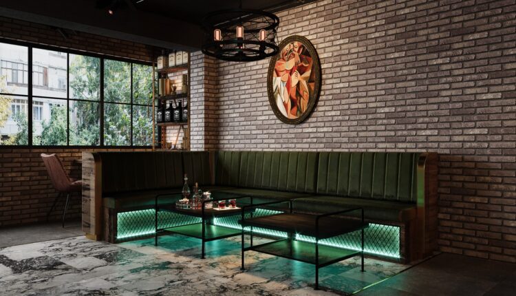 3D Model Interior Bar Restaurant Scene 241 By LeMinh 3