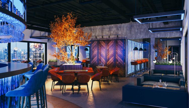 3D Model Interior Bar Restaurant Scene 242 By PhungManhHa 2