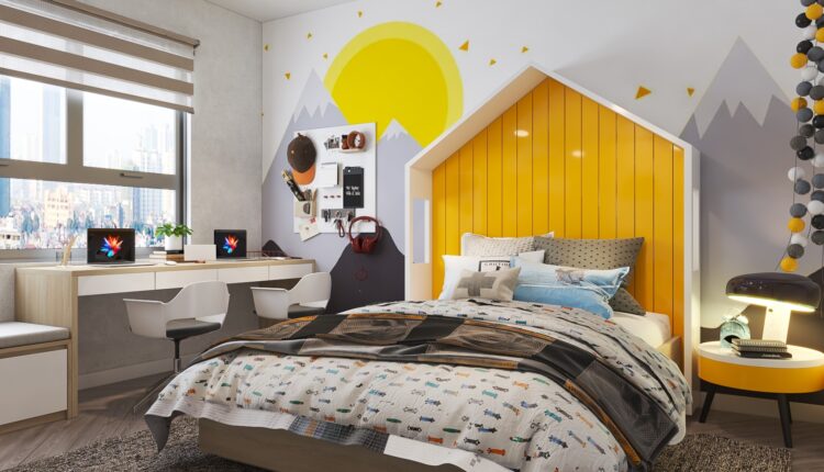3D Model Interior Children Room 8 Free Download By Hoang Thoa 1