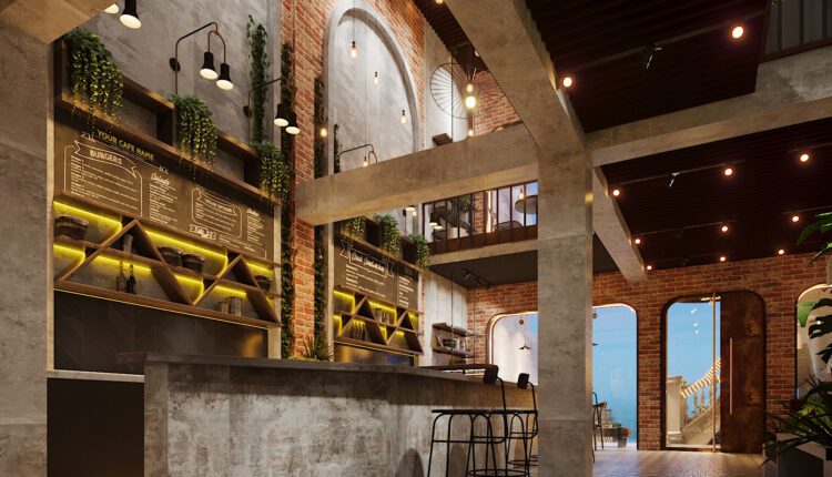 3D Model Interior Coffee 53 Scenes File 3dsmax By LeDacTung 1