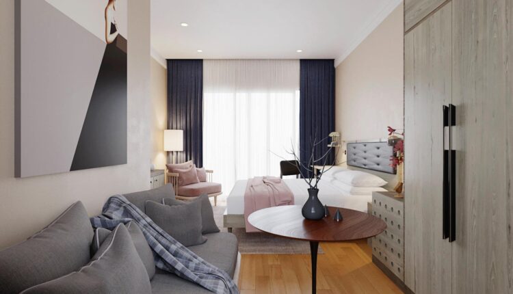 3D Model Interior Hotel Bedroom Scenes File 3dsmax By KhiemPham 2