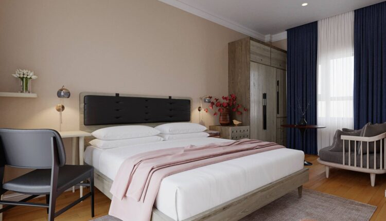 3D Model Interior Hotel Bedroom Scenes File 3dsmax By KhiemPham 3
