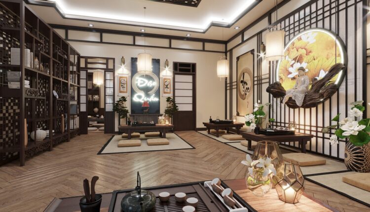 Quán Trà Đạo Model 3D Scenes File 3dsmax By ThuHaThu 4