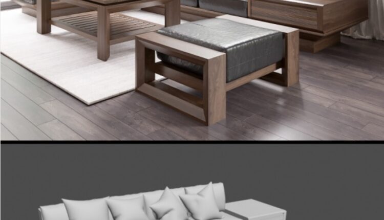 Sofa Dong Gia 3D Model 208 Free Download by Tailieukientruc