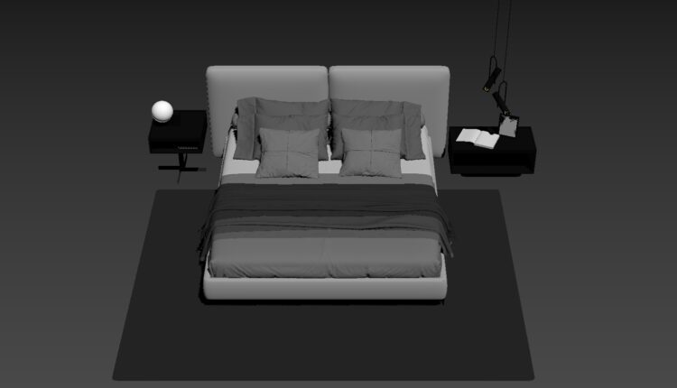 3D Bed Model 198 Free Download 8 (3)