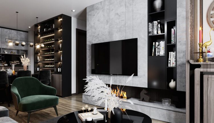 3D Interior Kitchen – Livingroom 132 Scene 3dsmax By Long 5