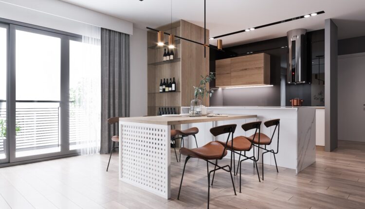 3D Interior Kitchen – Livingroom 136 Scene 3dsmax By Nguyen Phuong Ha 3