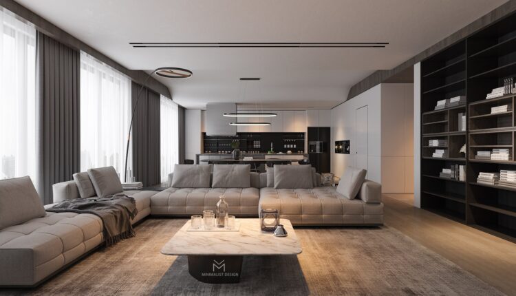 3D Interior Kitchen – Livingroom 137 Scene 3dsmax By Tran Nghia 1
