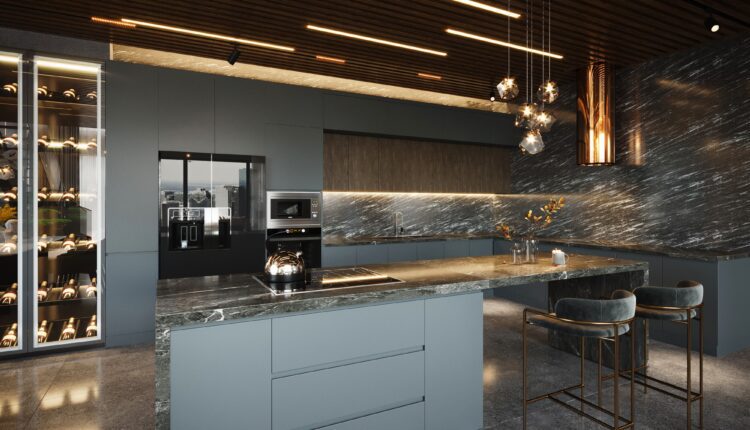 3D Interior Kitchen – Livingroom 149 Scene 3dsmax By Quang Hieu 8
