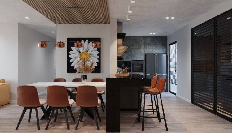 3D Interior Kitchen – Livingroom 155 Scene 3dsmax By Nguyen Ngoc Tung 3