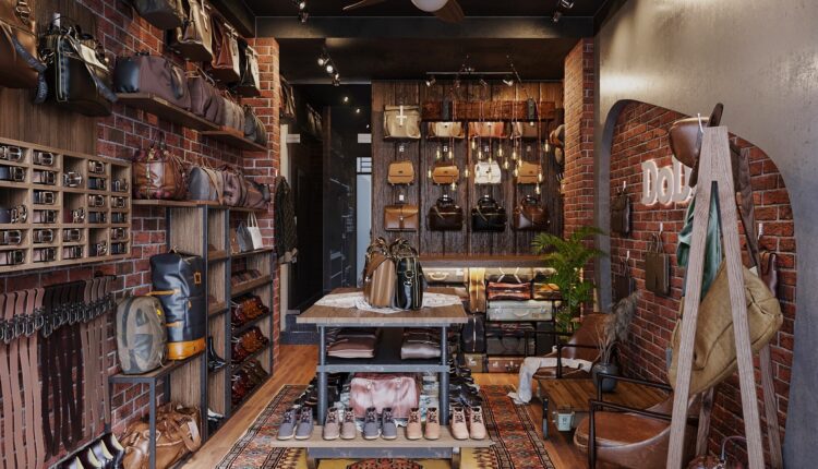 3D Leather Shop Model Free Download by Le Ti 1