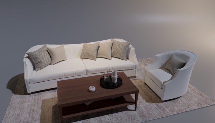 3D Model Caracole Sofa Set 214 Download (2)