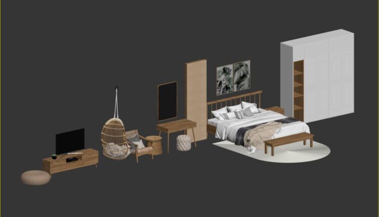 3D Model Furniture Free Download By Phan Thanh Duong