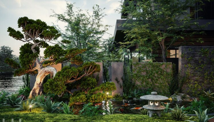 3d Set Landscaping Model Free Download by DoanPhuHai