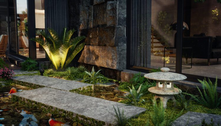 3d Set Landscaping Model Free Download by DoanPhuHai