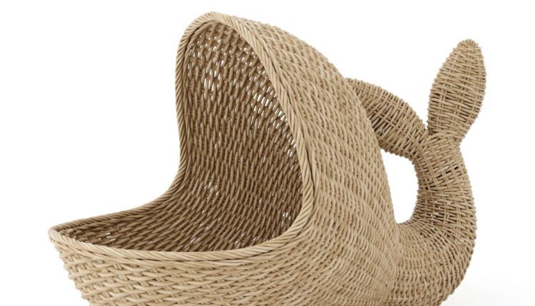 Free 3D Model Wicker Basket share by Kate White (2)