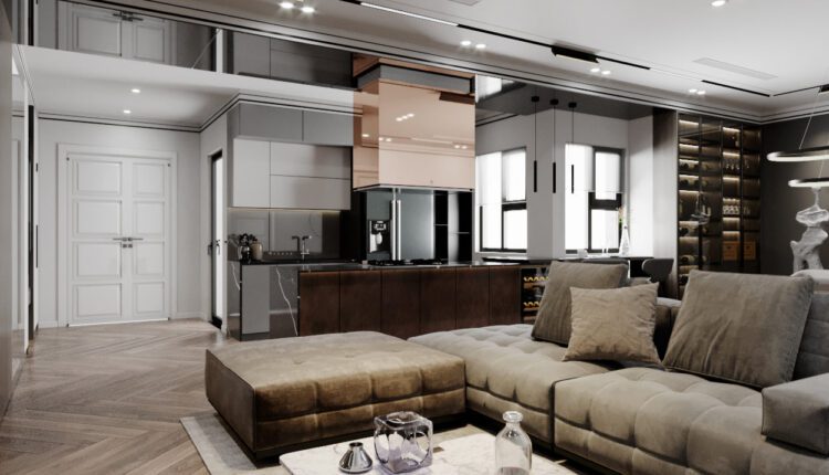 3D Interior Kitchen – Livingroom 167 Scene 3dsmax By Nguyen Duc Thuan 1