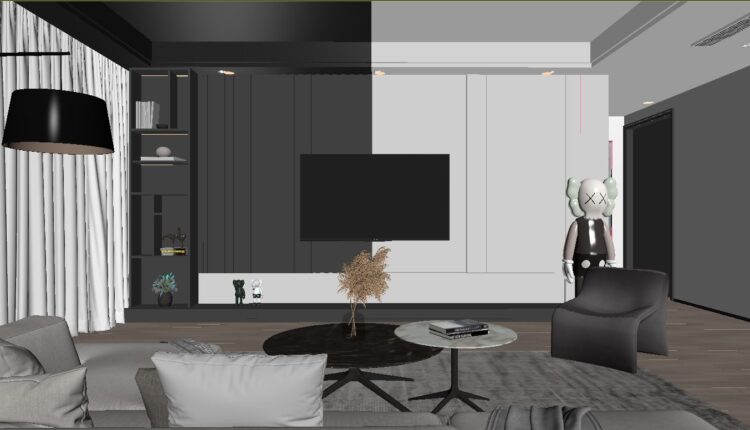 3D Interior Scene File 3dsmax Model Livingroom 446 By Doan Nguyen (1)