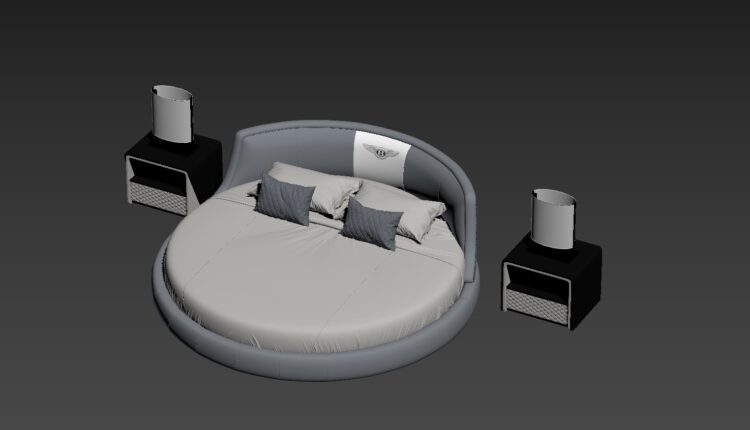 3D Round bed Model 206 Free Download by Cong Thuan-fix (1)