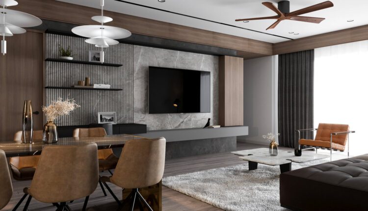 3D Interior Kitchen – Livingroom 175 Scene 3dsmax By Nguyen Ha 2