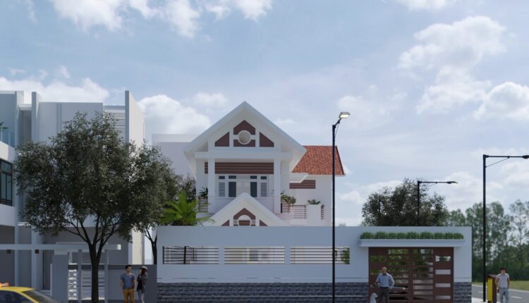 3D Exterior Villa Scene File 3dsmax By Viet Long Lee 2 Free Download 2