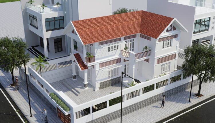 3D Exterior Villa Scene File 3dsmax By Viet Long Lee 2 Free Download 3