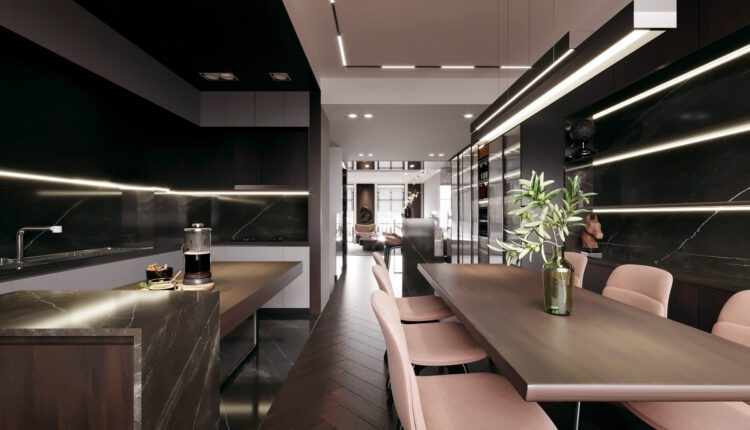 3D Interior Kitchen – Livingroom 188 Scene 3dsmax By Trung Nghia 3