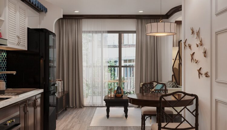 3D Interior Kitchen – Livingroom 194 Scene 3dsmax By Le Viet Dung 3
