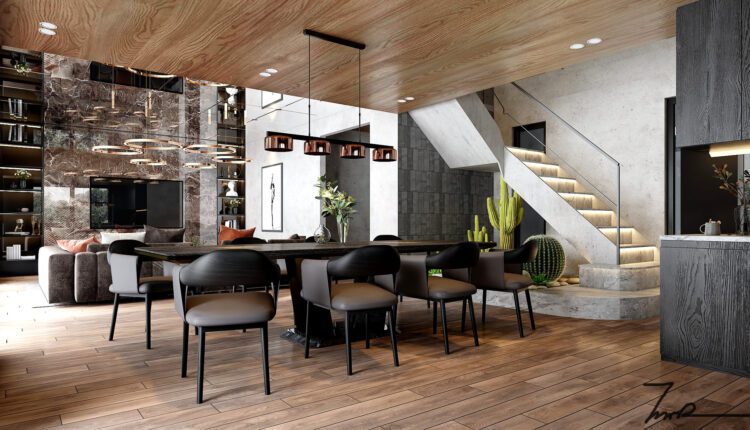3D Interior Kitchen – Livingroom 196 Scene 3dsmax By Ha Kool 6