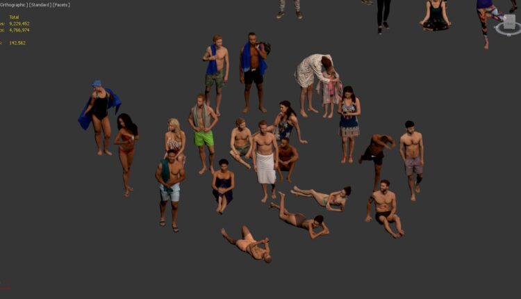 3d Library People Model 37 By Can Huy Tap Free Download 4