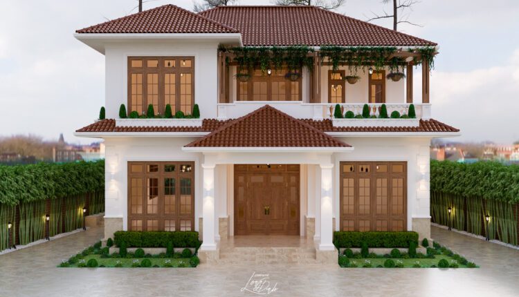3D Exterior Villa Scene File 3dsmax By Long Dinh Free Download 1