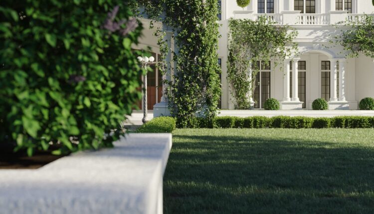 3D Exterior Villa Scene File 3dsmax By Nguyen Quoc Viet 3
