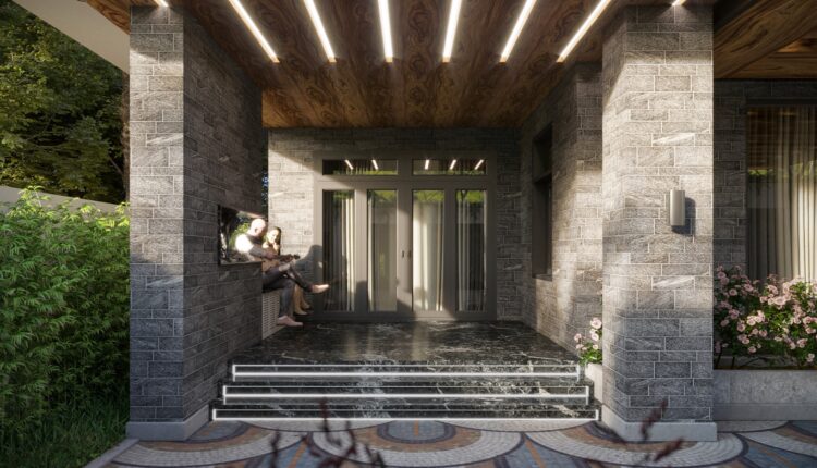 3D Exteriors House Scene Model 3dsmax By Dinh Van Cong 2