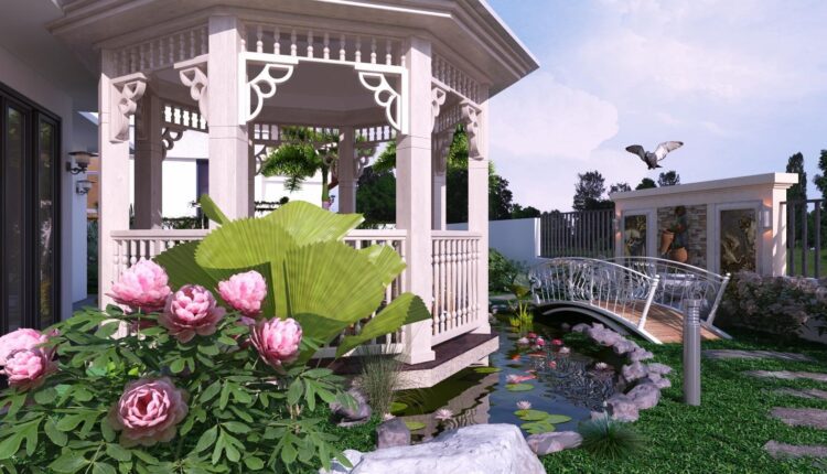 3D Garden landscape Model 3dsmax 09 Download (1)