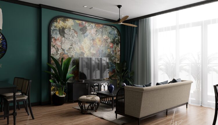 3D Interior Apartment Indochine 203 Scene File 3dsmax By Minh Tu 1.1