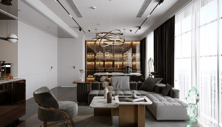 3D Interior Kitchen – Livingroom 209 Scene 3dsmax By Nguyen Thai Nguyen 1
