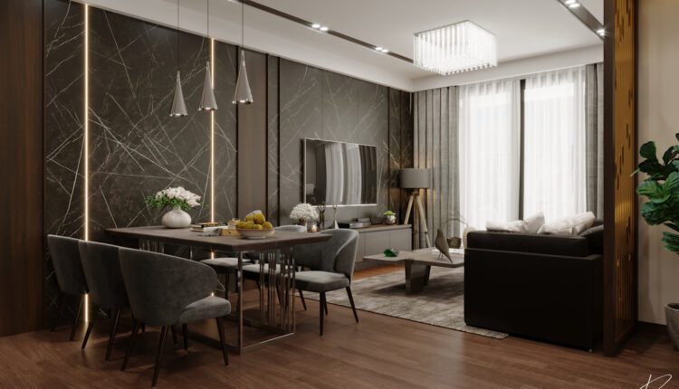 3D Interior Kitchen – Livingroom 212 Scene 3dsmax By Kts Pham Diem 2