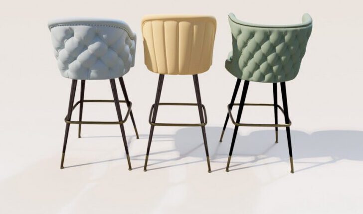 3d Model Nice Bar Stool Free Download