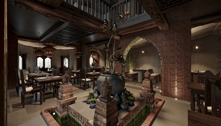 3D Model Interior Restaurant 79 Scenes File 3dsmax By Hoang Tung 1