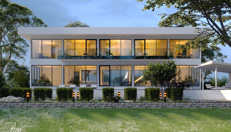 3D Exteriors House Scene Model 3dsmax By Kts Quoc Thien 2