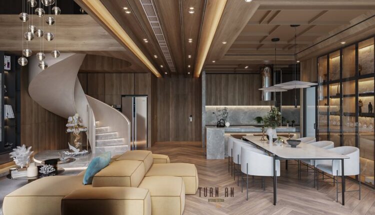 3D Interior Kitchen – Livingroom 232 Scene 3dsmax By Tuan An 1