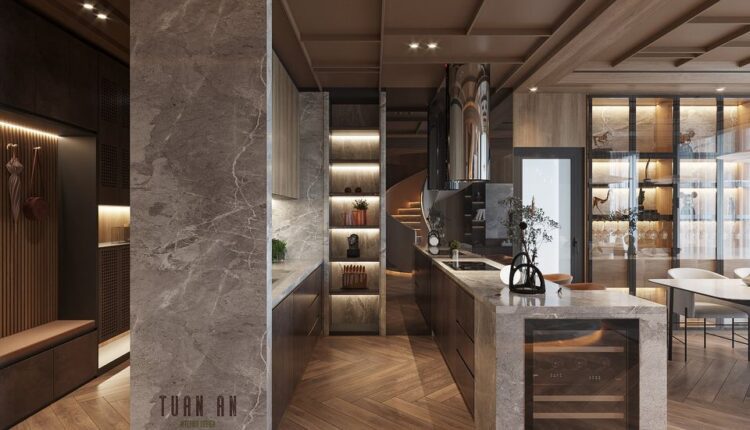3D Interior Kitchen – Livingroom 232 Scene 3dsmax By Tuan An 2
