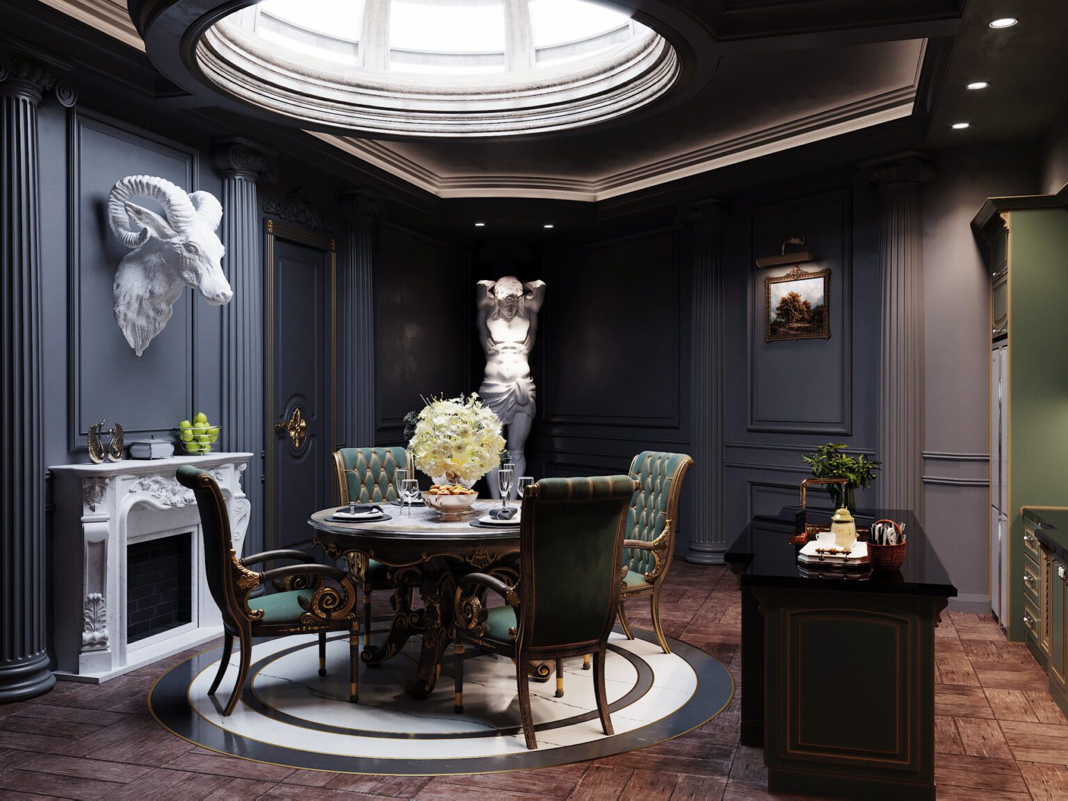 3D Interior Scenes File 3dsmax Model Kitchen – Dining Room 31 By Nguyen ...