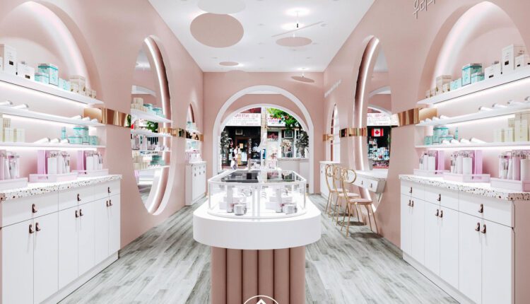 3D Model Interior Shop Cosmetics Scenes File 3dsmax by Chung Nguyen 1