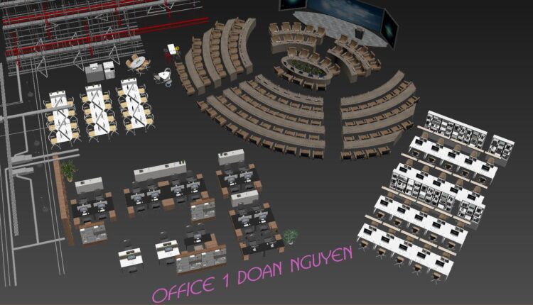 Office Furniture Collection Free Download by Doan Nguyen