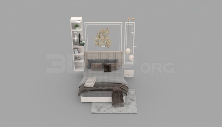 3D Bed Model 218 Free Download By Nguyen Huu Cong 2